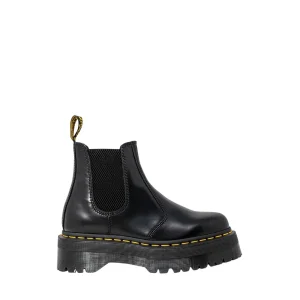 Dr. Martens Stivali Donna Nero Lacci Suola Gomma Pelle 100% Autunno Inverno 24687001