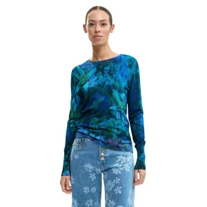 Desigual Maglione LEGGERO GIARDINO FIORI maniche lunghe Donna 26SWJF36