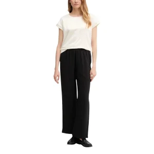 Calvin Klein Jeans Pantaloni Donna Nero Cotone 80% Viscosa 20% Autunno Inverno LV047C636G