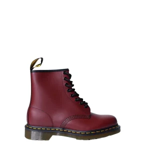 Dr. Martens Stivali Donna Bordeaux con Punta Tonda in Pelle 100% Autunno/Inverno 11822600