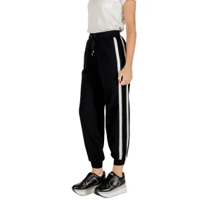 Pantaloni sportivi Donna Liu Jo Neri Cotone Elastan - Stile Casual Elegante
