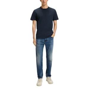 Boss T-Shirt Uomo in cotone SLUB-YARN CON DETTAGLIO LOGO Manica Corta 50508243