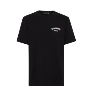 Dsquared2 T-Shirt REGULAR FIT RUBBER LOGO Uomo maniche corte V_32344