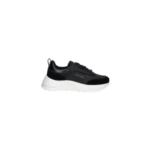Calvin Klein Sneakers Donna Nero Lacci Pelle 100% Sportive Basse Autunno Inverno HW0HW02487