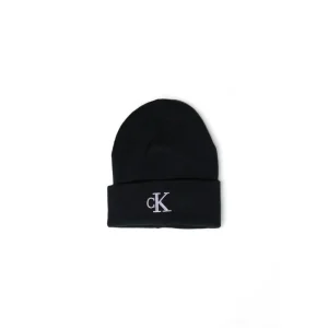 Calvin Klein Jeans Cappello Donna Nero Stampa 100% Poliestere Autunno/Inverno K60K612319