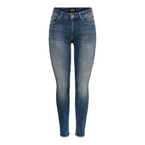 Only Jeans Donna Blu con Zip Bottone Tasche Anteriori Posteriori in Cotone 98% Lycra 2% Autunno/Inverno 15216970
