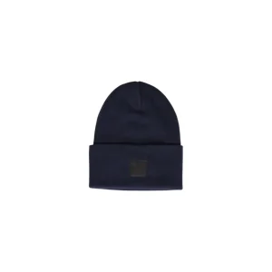Boss Cappello Uomo Blu Monocromo Cotone 100% Autunno Inverno 50529442