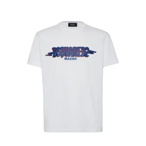 Dsquared2 T-Shirt Wash Cool Fit Macho in jersey di cotone manica corta Uomo V_32289