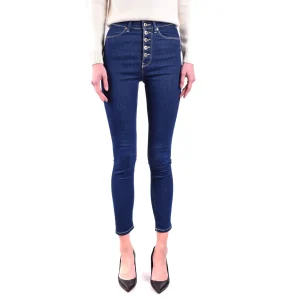Dondup Jeans Donna Blu con Bottoni Tasche Anteriori Posteriori in Cotone 81% Elastan 8% Lyocell 11% Primavera/Estate B_43789
