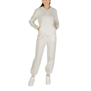 Guess Felpa Cappuccio Donna Beige V5YQ00 KB3P2 - Cotone 51%