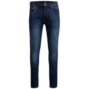 Jack & Jones Jeans Uomo Blu Zip Bottone Cotone 85% Elastan 2% Poliestere 13% Autunno Inverno 12110056
