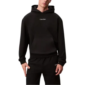 Calvin Klein Sport Felpa Cappuccio Uomo Nero Manica Lunga Scollo Tondo Cotone Poliestere Autunno Inverno LVGMF5W302