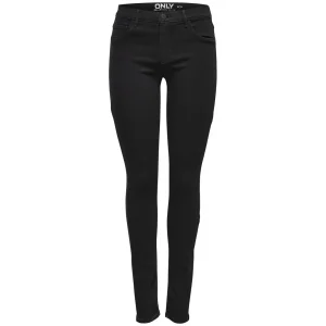 Only Jeans Donna Nero Zip Bottone Tasche Anteriori Posteriori Viscosa 53% Cotone 29% Poliestere 17% Elastan 1% 15129693