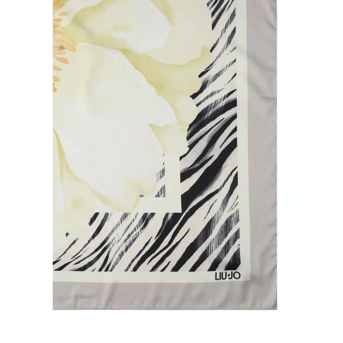 Liu Jo Sciarpa PASHMINA FOULARD FLOWERS 70X70 cm Donna 2A6053 T2745 - immagine 4