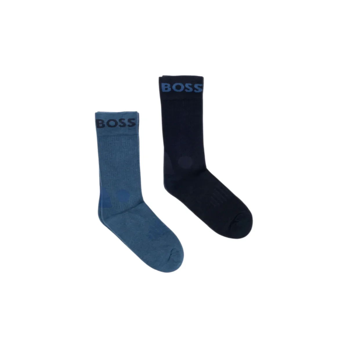 Boss Calze Uomo Blu - Calze Cotone Poliammide Elastan - immagine 2