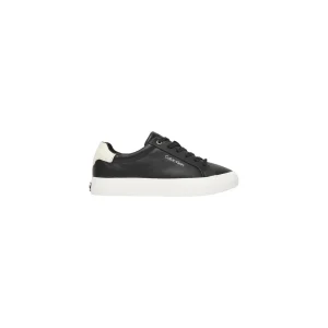 Calvin Klein Sneakers Donna Nere Lacci Pelle 100% Primavera Estate HW0HW02747