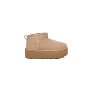 Ugg Stivali Donna Beige Stivaletti Camoscio 100% 1135092