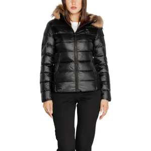 Blauer Giubbotto Piumino a righe con pelo ARCADIA Donna 24WBLDC03038