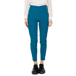 Hanny Deep Pantaloni Donna Verde Monocromo Cerniera 88% Poliestere 12% Lycra Primavera/Estate F876YBDHD3251C