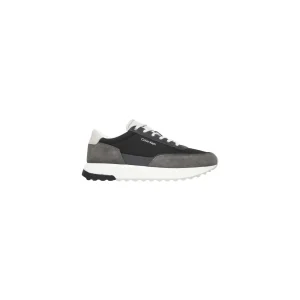 Calvin Klein Sneakers Uomo Grigio Lacci Scarpe Basse Sportive Pelle 100% Autunno Inverno HM0HM01714