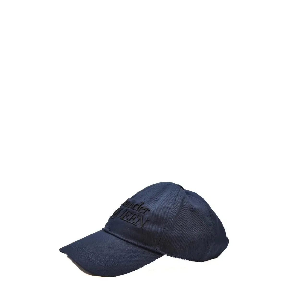 Alexander McQueen Cappello Uomo Blu Monocromo 100% Cotone Baseball Cap Autunno/Inverno BO_851 - immagine 4