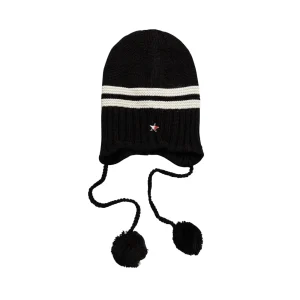 Tommy Hilfiger Jeans Cappello Donna Nero Acrilico 35% Lana 65% Primavera Estate AW0AW18311