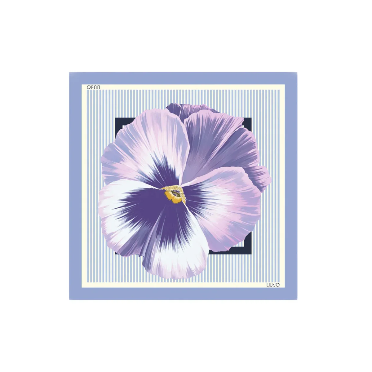 Liu Jo Sciarpa PASHMINA FOULARD FLOWERS 70X70 cm Donna 2A6053 T2745 - immagine 7