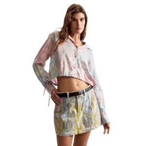 Desigual Camicia con LACCI DISEGNATA DA MR. CHRISTIAN LACROIX maniche lunghe Donna 26SWCW25