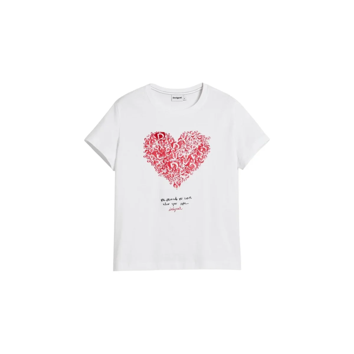 Desigual T-Shirt manica corta con cuore Donna 26SWTK06 - immagine 4