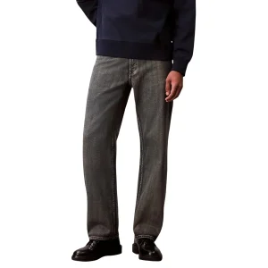 Calvin Klein Jeans Jeans Uomo Grigio Cerniera Tasche Anteriori Posteriori Cotone 74% Lyocell 11% Acetato 15% Autunno Inverno LV04RC739G