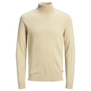 Jack & Jones Maglia Uomo Beige Collo Alto Manica Lunga Autunno Inverno 12157417