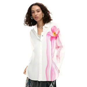Desigual Camicia FLOR GLOSS maniche lunghe Donna 26SWCW18