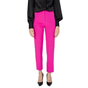 Silence Pantaloni Donna Fuxia Monocromo Zip Bottone 95% Poliestere 5% Lycra Autunno/Inverno NP2002CASA