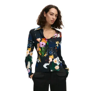 Desigual Camicia COLLAGE ANNODATA maniche lunghe Donna 26SWCW23