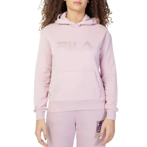 Fila Felpa con Cappuccio Donna Lilla Monocromo Cappuccio Tasca Esterna Cotone 100% Autunno Inverno FAW0405