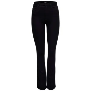 Only Pantaloni Donna Nero Monocromo Zip e Bottone Tasche Anteriori e Posteriori 62% Cotone 29% Poliestere 2% Elastan Primavera/Estate 15163338
