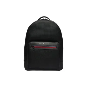 Tommy Hilfiger Zaino Con Finitura Tramata E Logo In Metallo 32x42x17 cm Uomo AM0AM14155