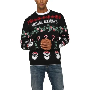 Only & Sons Maglia Uomo Nero Stampa Scollo Tondo Manica Lunga Acrilico 100% Autunno Inverno 82264253