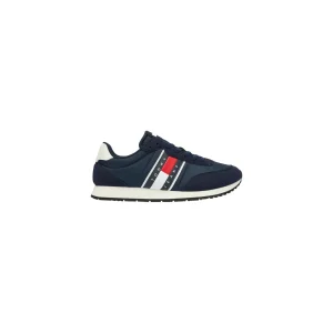 Tommy Hilfiger Jeans Sneakers Uomo Blu Lacci Suola Gomma Poliestere 100% Primavera Estate EM0EM01709
