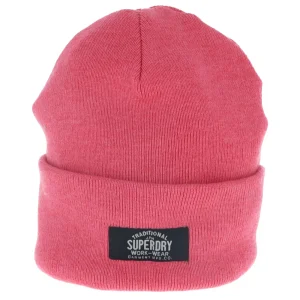 Superdry Cappello Donna Rosa Stampa 50% Acrilico 50% Poliestere Autunno/Inverno W9010162A