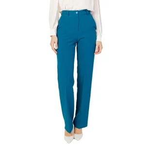Hanny Deep Pantaloni Donna Verde Monocromo Cerniera 88% Altre Fibre 12% Lycra Primavera/Estate F876YBDP3423B