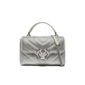 Borsa a Mano Donna Pinko Argento - Stile Italiano Glamour
