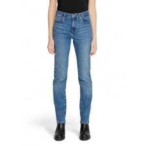 Only Jeans Donna Blu con Zip Bottone Tasche Anteriori Posteriori in Cotone 98% Lycra 2% Autunno/Inverno 15330805