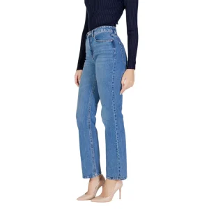 Vero Moda Jeans Donna Blu Zip Bottone Tasche Anteriori Posteriori Cotone 99% Lycra 1% 10315494