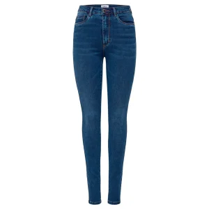 Only Jeans Donna Blu con Zip Bottone Tasche Anteriori Posteriori in Cotone 69% Poliestere 29% Autunno/Inverno 15181725