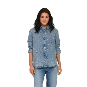 Only Camicia di jeans ONLVERA FORMALE maniche lunghe Donna 15351977