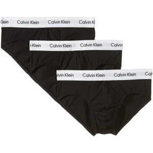 Calvin Klein Underwear Slip Uomo Nero Cotone 95% Elastan 5% Primavera Estate WH7_69949_NERO