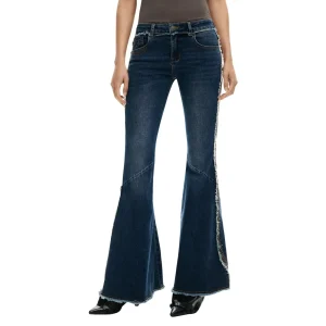 Desigual Jeans mom flare sfrangiati DUOL Donna 26SWDD09