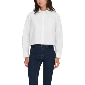 Jacqueline De Yong Camicia JDYRILEY L/S SHORT EMB. SHIRT WVN Donna Maniche Lunghe 15363089