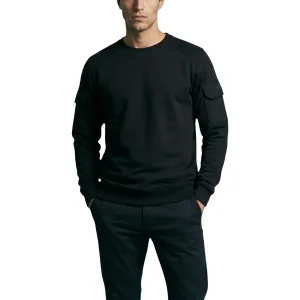 Antony Morato Felpa REGULAR FIT WITH RUBBER METAL PLATE ON SLEEVE Uomo MMFL01127-FA150178